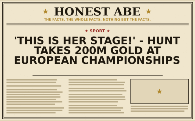 ‘This is her stage!’ – Hunt takes 200m gold at European Championships