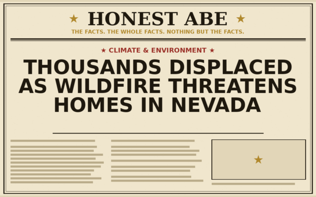 Thousands Displaced as Wildfire Threatens Homes in Nevada