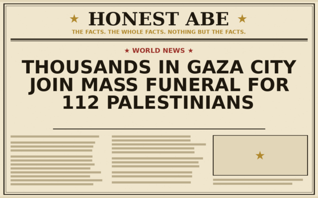 Thousands in Gaza City Join Mass Funeral for 112 Palestinians