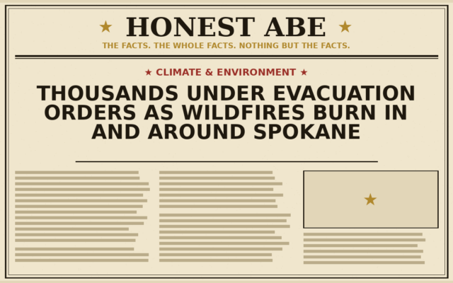 Thousands Under Evacuation Orders as Wildfires Burn In and Around Spokane