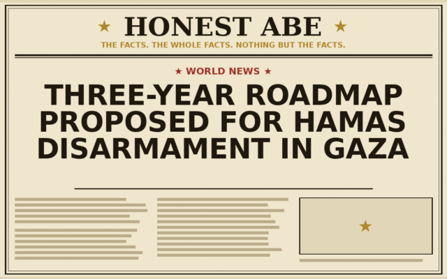 Three-Year Roadmap Proposed for Hamas Disarmament in Gaza