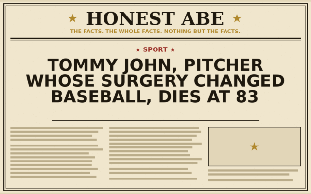 Tommy John, Pitcher Whose Surgery Changed Baseball, Dies at 83