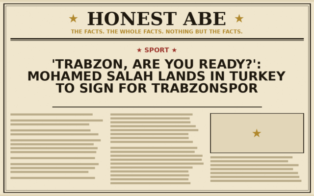 ‘Trabzon, are you ready?’: Mohamed Salah lands in Turkey to sign for Trabzonspor