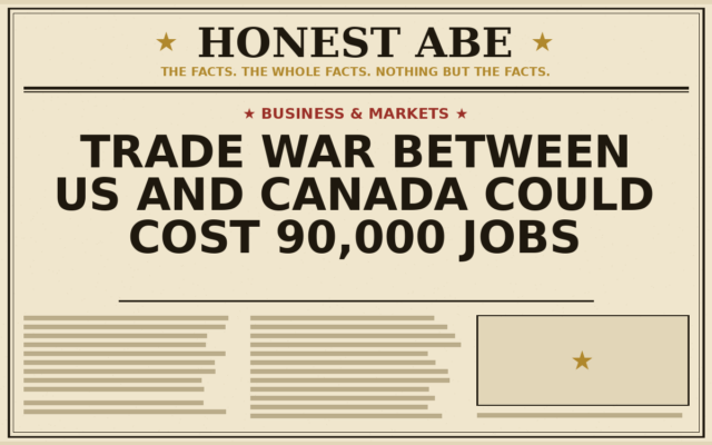 Trade War Between US and Canada Could Cost 90,000 Jobs