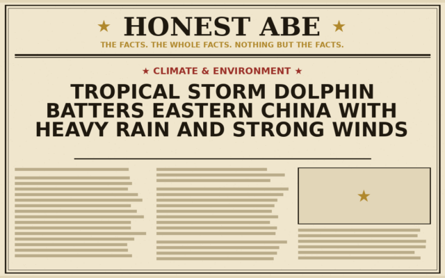 Tropical Storm Dolphin Batters Eastern China With Heavy Rain and Strong Winds