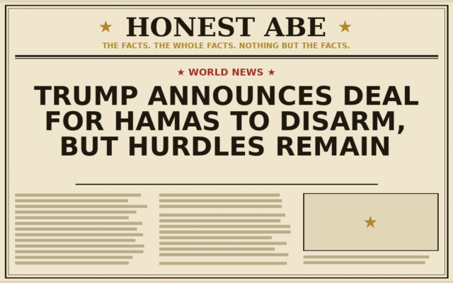 Trump Announces Deal for Hamas to Disarm, But Hurdles Remain