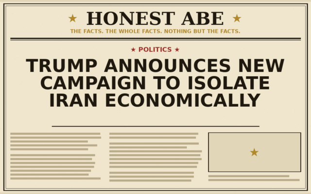 Trump Announces New Campaign to Isolate Iran Economically
