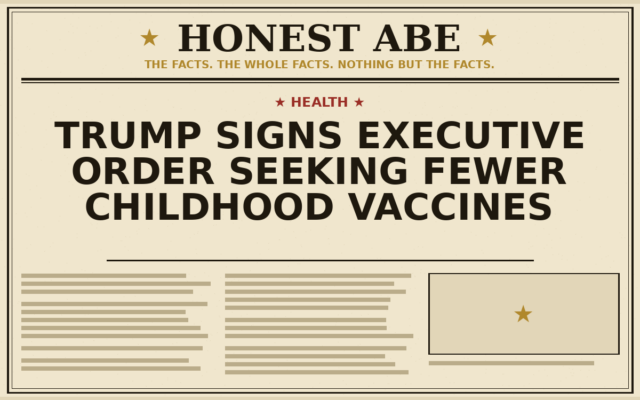 Trump Signs Executive Order Seeking Fewer Childhood Vaccines