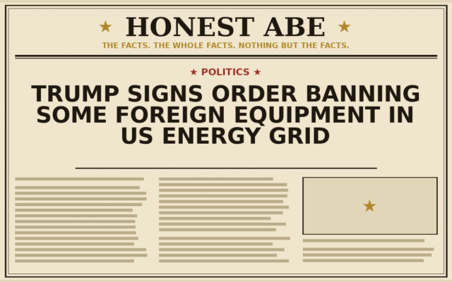 Trump Signs Order Banning Some Foreign Equipment in US Energy Grid