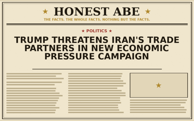 Trump Threatens Iran’s Trade Partners in New Economic Pressure Campaign