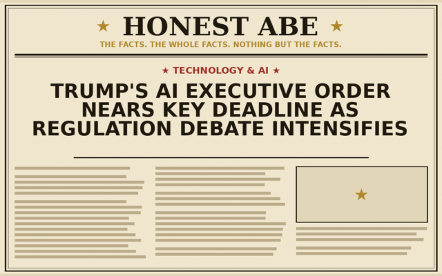 Trump’s AI Executive Order Nears Key Deadline as Regulation Debate Intensifies