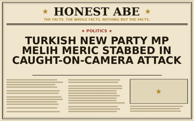 Turkish New Party MP Melih Meric Stabbed in Caught-on-Camera Attack