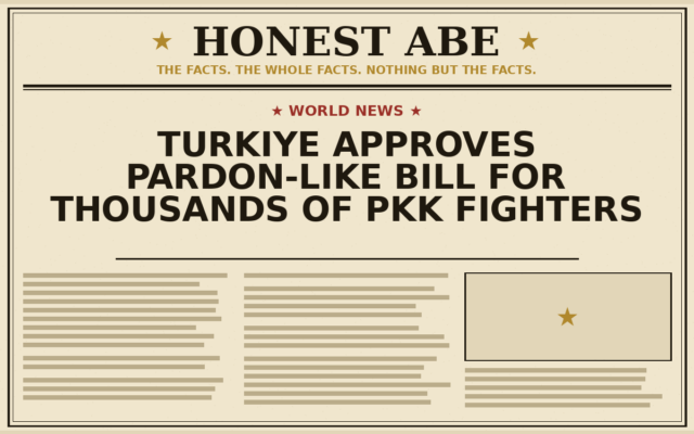 Turkiye Approves Pardon-Like Bill for Thousands of PKK Fighters