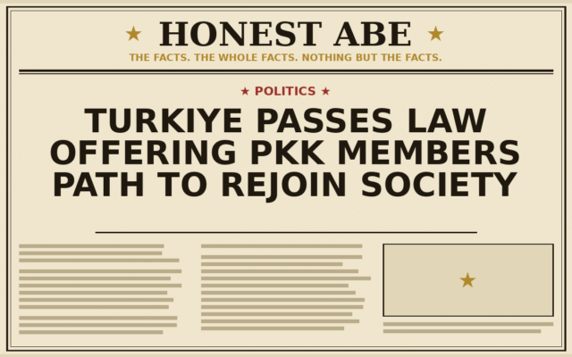 Turkiye Passes Law Offering PKK Members Path to Rejoin Society