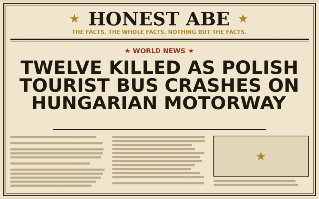 Twelve Killed as Polish Tourist Bus Crashes on Hungarian Motorway