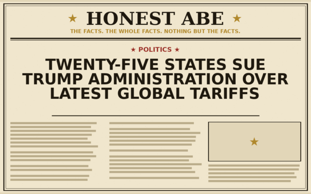 Twenty-Five States Sue Trump Administration Over Latest Global Tariffs