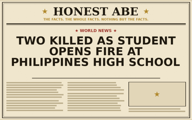 Two Killed as Student Opens Fire at Philippines High School
