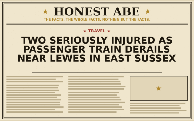 Two Seriously Injured as Passenger Train Derails Near Lewes in East Sussex