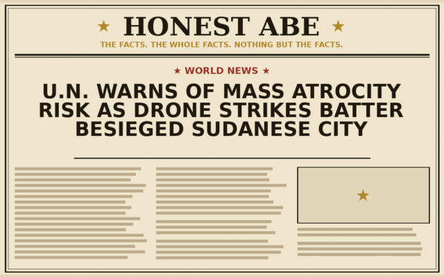 U.N. Warns of Mass Atrocity Risk as Drone Strikes Batter Besieged Sudanese City