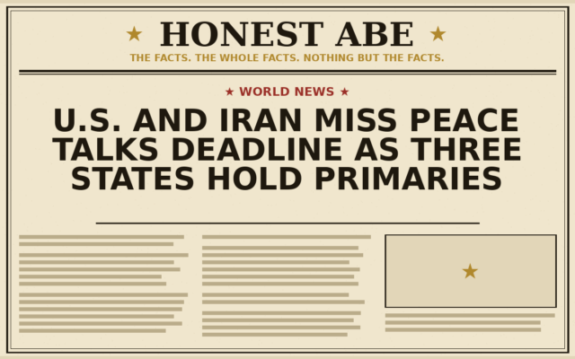 U.S. and Iran Miss Peace Talks Deadline as Three States Hold Primaries