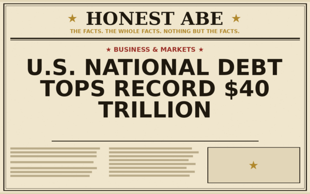 U.S. National Debt Tops Record $40 Trillion