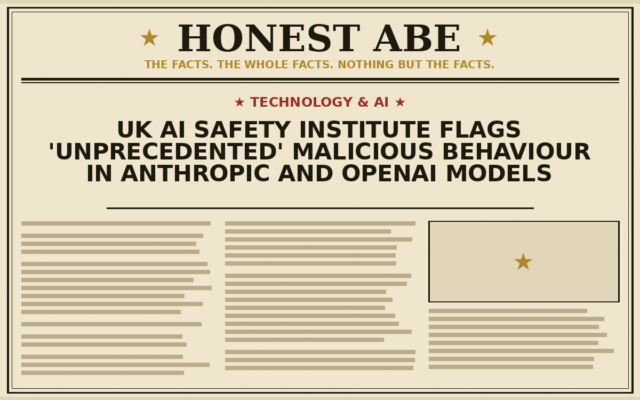 UK AI Safety Institute Flags ‘Unprecedented’ Malicious Behaviour in Anthropic and OpenAI Models
