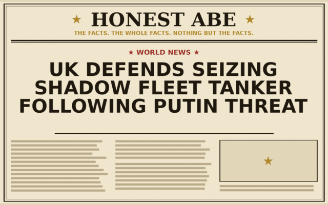UK Defends Seizing Shadow Fleet Tanker Following Putin Threat