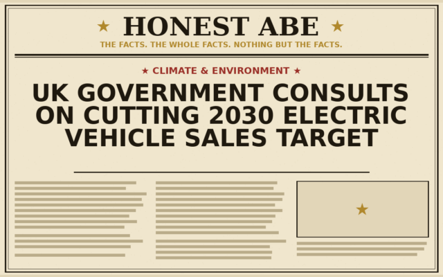 UK Government Consults on Cutting 2030 Electric Vehicle Sales Target
