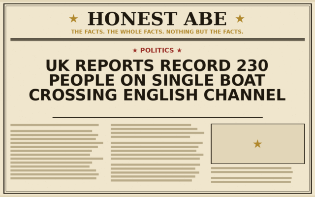 UK Reports Record 230 People on Single Boat Crossing English Channel