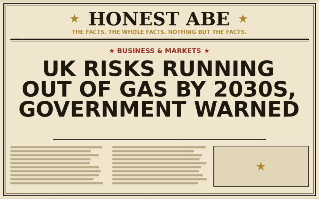 UK Risks Running Out of Gas by 2030s, Government Warned