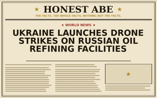 Ukraine Launches Drone Strikes on Russian Oil Refining Facilities