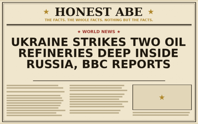 Ukraine Strikes Two Oil Refineries Deep Inside Russia, BBC Reports