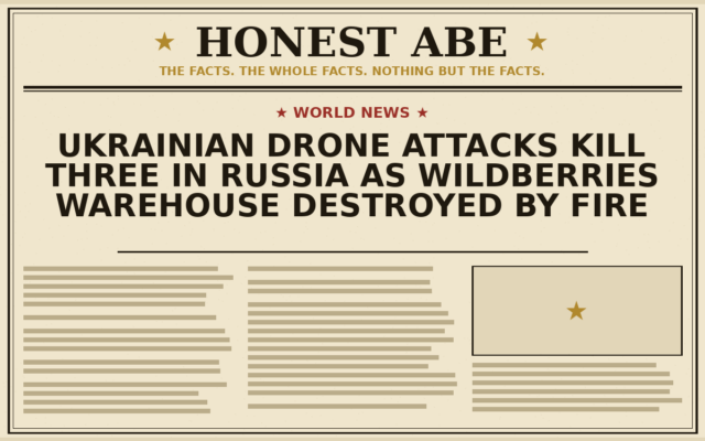 Ukrainian Drone Attacks Kill Three in Russia as Wildberries Warehouse Destroyed by Fire
