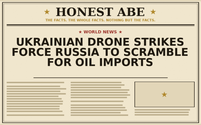 Ukrainian Drone Strikes Force Russia to Scramble for Oil Imports