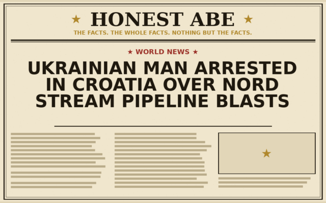 Ukrainian Man Arrested in Croatia Over Nord Stream Pipeline Blasts