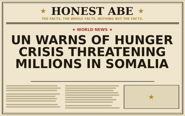 UN Warns of Hunger Crisis Threatening Millions in Somalia