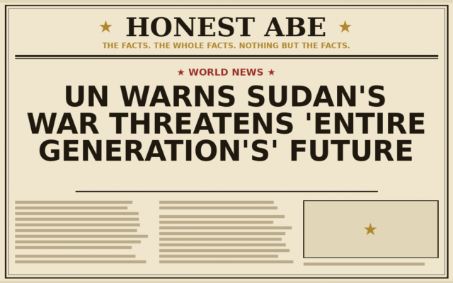 UN Warns Sudan’s War Threatens ‘Entire Generation’s’ Future