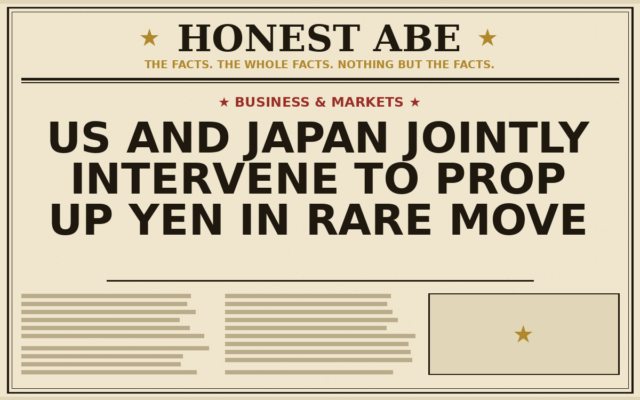 US and Japan Jointly Intervene to Prop Up Yen in Rare Move