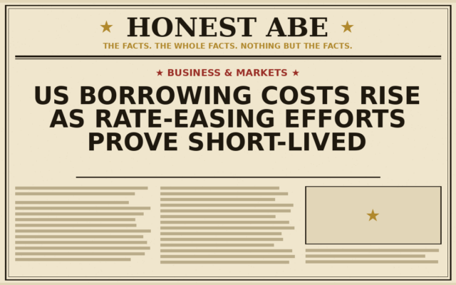 US Borrowing Costs Rise as Rate-Easing Efforts Prove Short-Lived