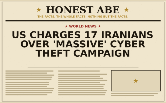 US Charges 17 Iranians Over ‘Massive’ Cyber Theft Campaign