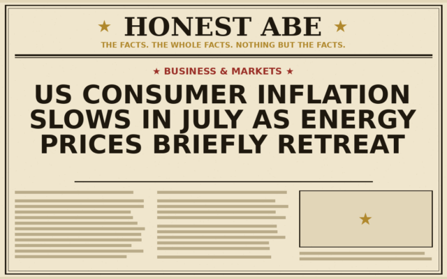 US Consumer Inflation Slows in July as Energy Prices Briefly Retreat