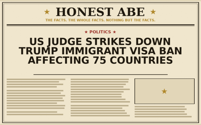 US Judge Strikes Down Trump Immigrant Visa Ban Affecting 75 Countries