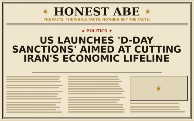 US Launches ‘D-Day Sanctions’ Aimed at Cutting Iran’s Economic Lifeline