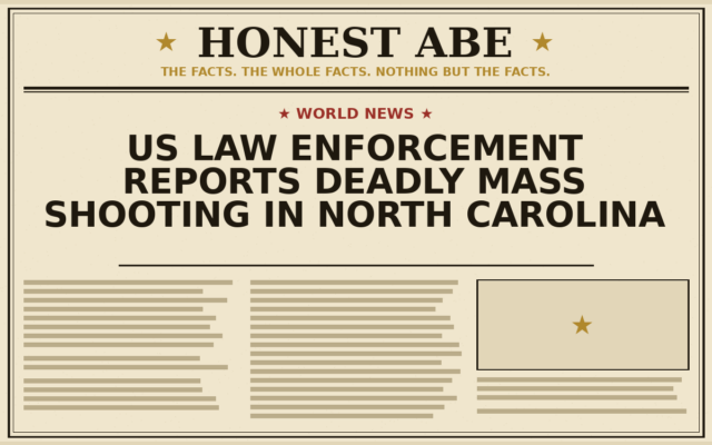 US Law Enforcement Reports Deadly Mass Shooting in North Carolina