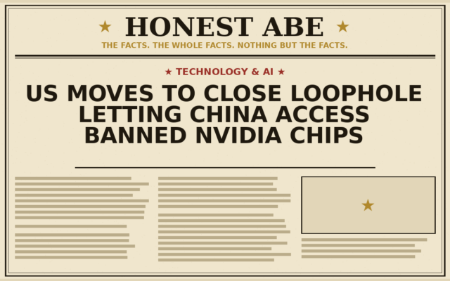 US Moves to Close Loophole Letting China Access Banned Nvidia Chips
