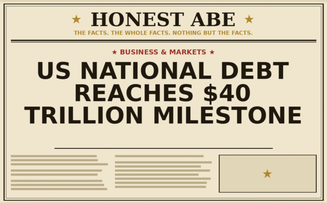 US National Debt Reaches $40 Trillion Milestone
