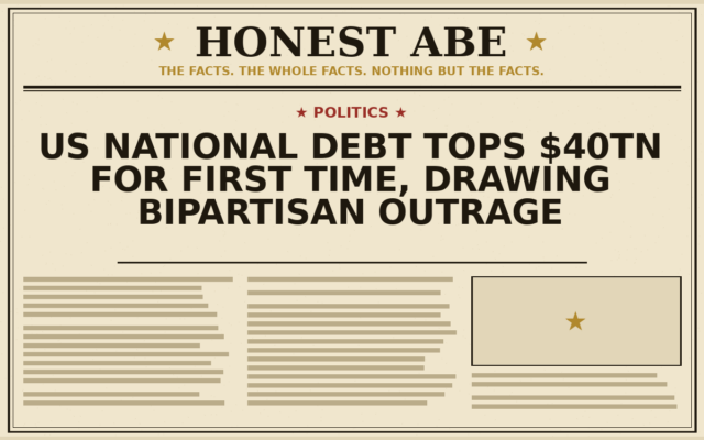 US National Debt Tops $40tn for First Time, Drawing Bipartisan Outrage