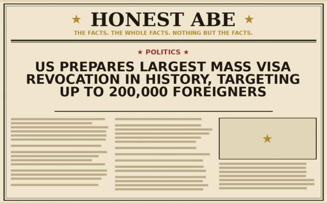US Prepares Largest Mass Visa Revocation in History, Targeting Up to 200,000 Foreigners