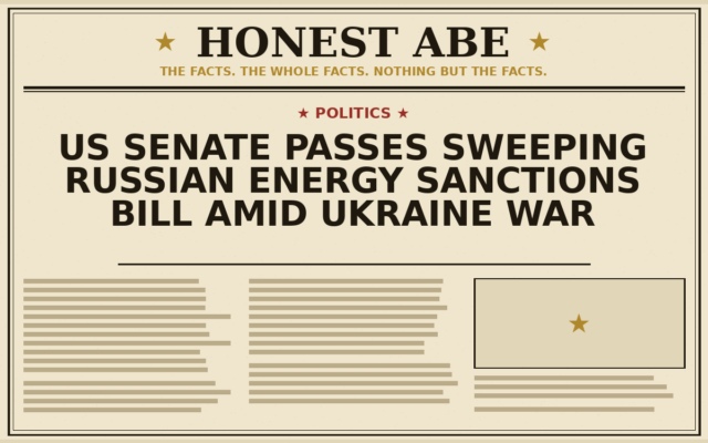 US Senate Passes Sweeping Russian Energy Sanctions Bill Amid Ukraine War