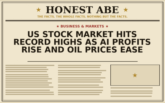 US Stock Market Hits Record Highs as AI Profits Rise and Oil Prices Ease